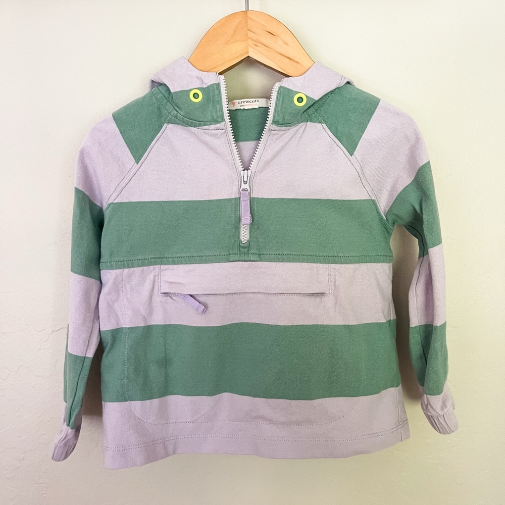 Crewcuts Green and Purple Sweatshirt Hoodie